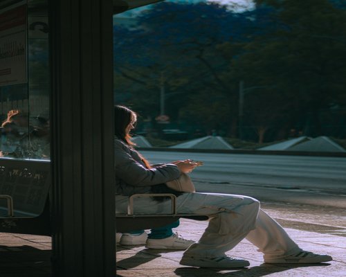 person relaxing with a book and coffee afternoon mexican setting